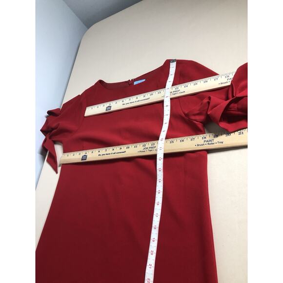 CeCe Women Sheath Dress 4 Short Sleeve With Bows Office Siren Whimsigoth Boho - Picture 7 of 9